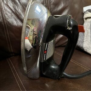 Vintage Working‎ Black & Chrome GE Steam Iron #H2F62 Made In USA SEE Pics